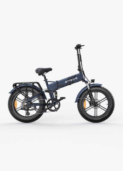 ENGWE Engine Pro 2.0 folding e-bike in Midnight Blue, side view